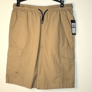 L(16/18) TOMMY HILFIGER Boys Cargo Pull-on Shorts, L(16/18), Khaki, NWT